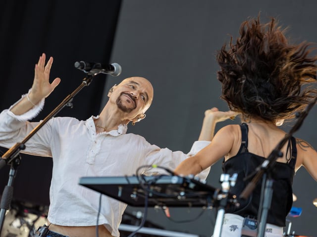 James performing on Friday evening on the Common Stage. Photos by Alex Shute