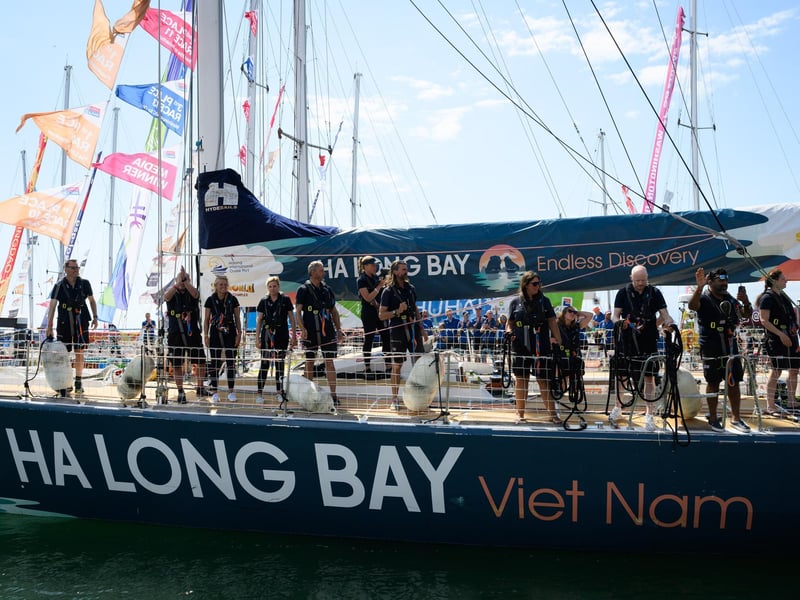 Ha Long Bay, winner of the race, arrives home.Picture: Keith Woodland (270721-80)