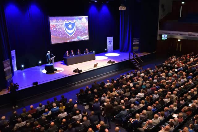 Pompey Supporters' Trust meeting with Michael Eisner in 2017

Picture: Neil Marshall (170302-8)
