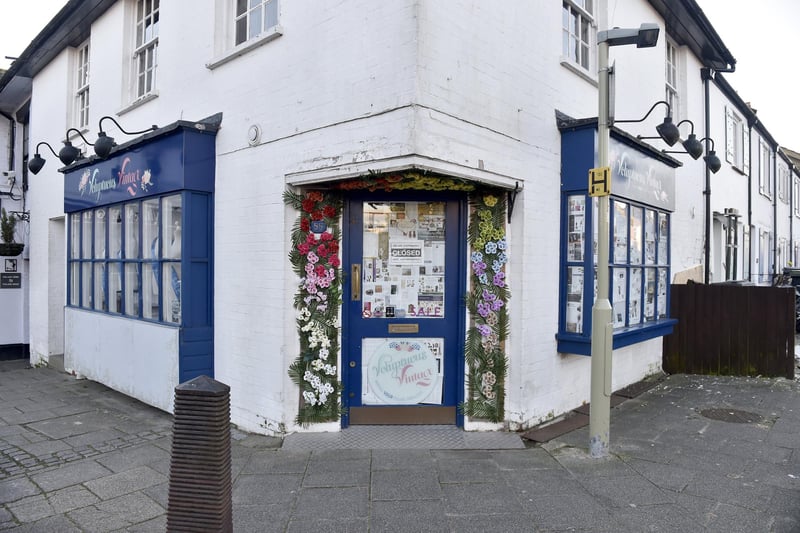 Damage to Voluptuous Vintage shop and a residential property next door in Village Road, Alverstoke, where a two-car collision took place and three people have been arrested.

Picture: Sarah Standing