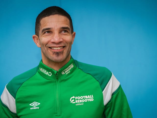 Former England and Portmouth goalkeeper, David James launched Football Rebooted at Tesco, Fratton Way, Portsmouth. Utilita an Pompey in The Community have brought Football Rebooted to the city. It's a boot collection box where football boots can be donated and redistributed to another player. Picture: Chris Moorhouse (180125-11)