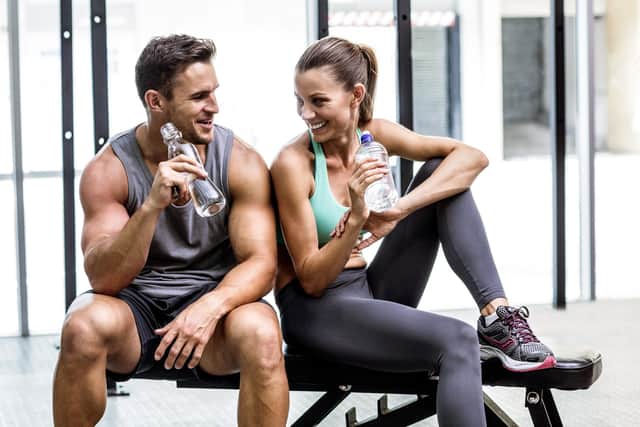 Woman falling for a man who she met at the gym.