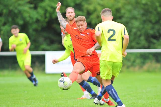 Jake Raine netted in AFC Portchester's win at Hythe & Dibden. Picture: Martyn White