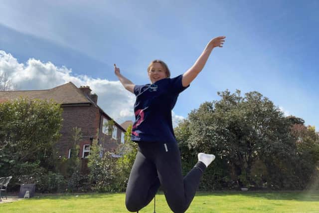 Lydia Lazenbury, 17 from Gosport, is completing 800,000 steps for Alzheimer's Society
