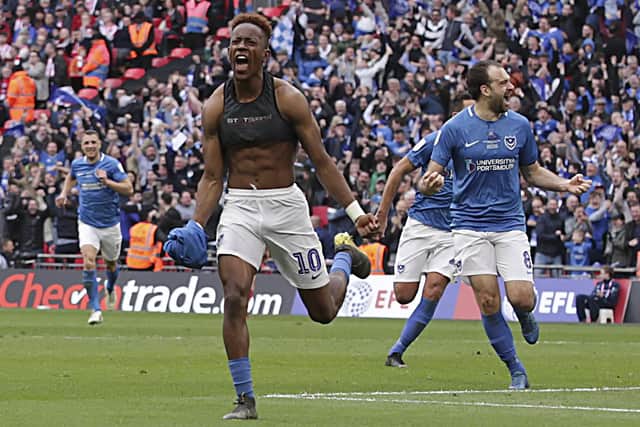 Jamal Lowe was handed a way back into the Football League by Pompey after scouted by former first-team coach Ian Foster. Picture: Barry Zee