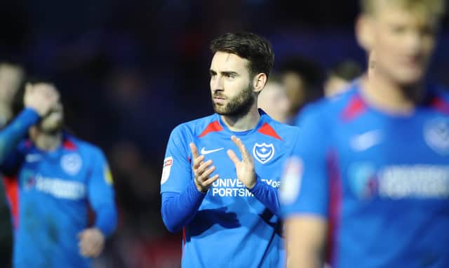 Ben Close was surprisingly omitted from Pompey's play-off semi-final squad for both legs against Oxford United. Picture: Joe Pepler