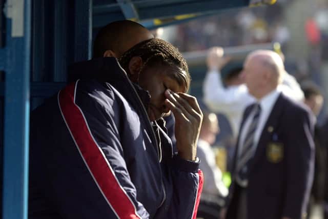 Pompey's Vincent Pericard reflects on another injury setback during a career which never fulfilled its potential. Picture: Steve Reid