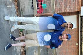Kalim Shiraz, who took five wickets, and Dave Going, who scored his fourth hundred of 2022, after Portsmouth Community's thrashing of Fair Oak 5ths.