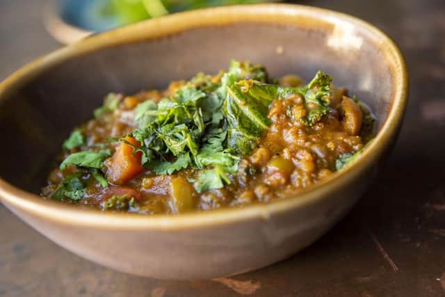 Coconut quinoa curry from Sant Yago. Picture: Christopher Reed / Hashtag Social