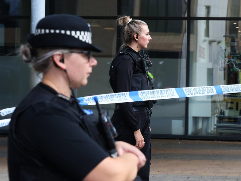 Multiple police units were deployed to the railway station.