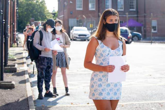 Covid testing being held for asymptomatic staff and students at University of Portsmouth in Milldam car park, Portsmouth on 18 September 2020
Pictured: Emily Gittings waiting to have her test done at the mobile testing centre.
Picture: Habibur Rahman
