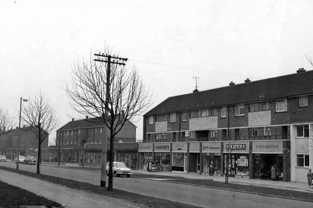 Shops in the 1950s at Allaway Avenue, Paulsgrove, Portsmouth. Picture: Mick Cooper collection.