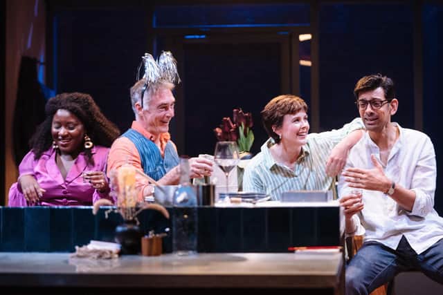 Never Have I Ever. From left: Susan Wokoma, Greg Wise, Alex Roach and Amit Shah.
Picture by Helen Murray