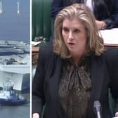National reports have speculated that HMS Prince of Wales could be sold. Portsmouth North MP Penny Mordaunt has dismissed those claims. Picture: Jake Corben/UK Parliament/PA Wire.