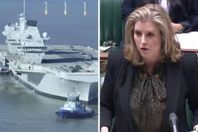 National reports have speculated that HMS Prince of Wales could be sold. Portsmouth North MP Penny Mordaunt has dismissed those claims. Picture: Jake Corben/UK Parliament/PA Wire.