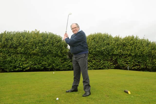 Southsea Golf Club member Ron Trevaskis (91) from Portsmouth, is looking forward to getting back to playing golf as lockdown restrictions are eased.

Picture: Sarah Standing (260321-5732)
