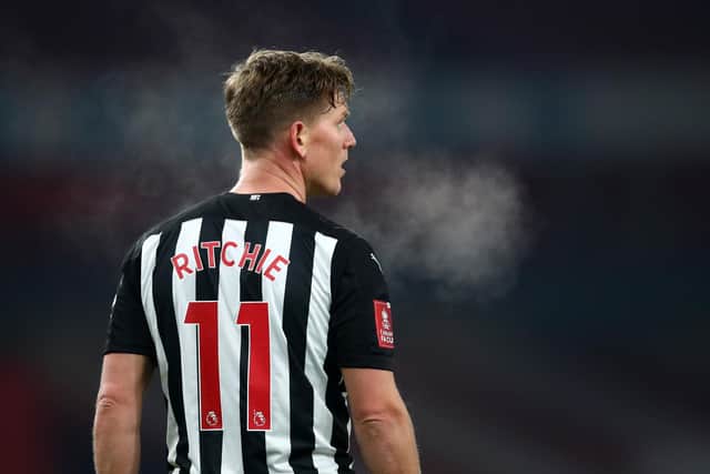 Matt Ritchie's Newcastle contract expires next month Picture: Finney/Getty Images