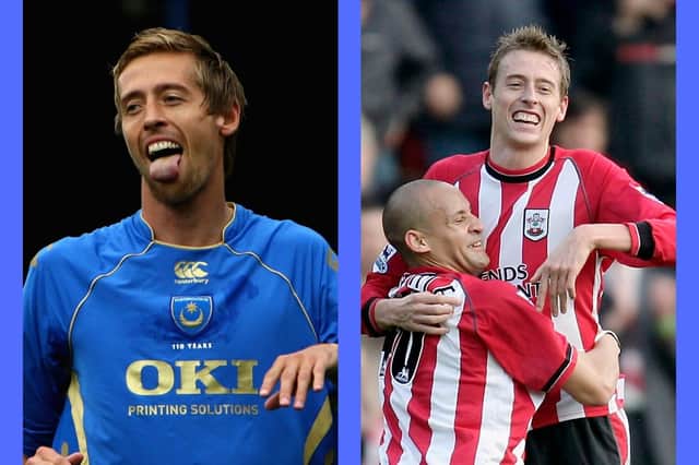 Peter Crouch played for both Pompey and Southampton in his career.