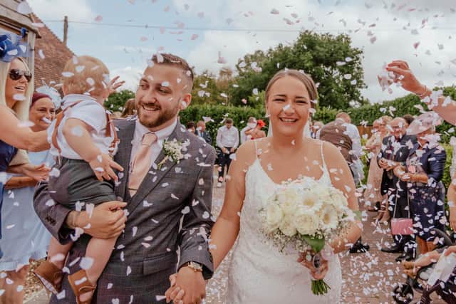 Just married. Picture: Carla Mortimer