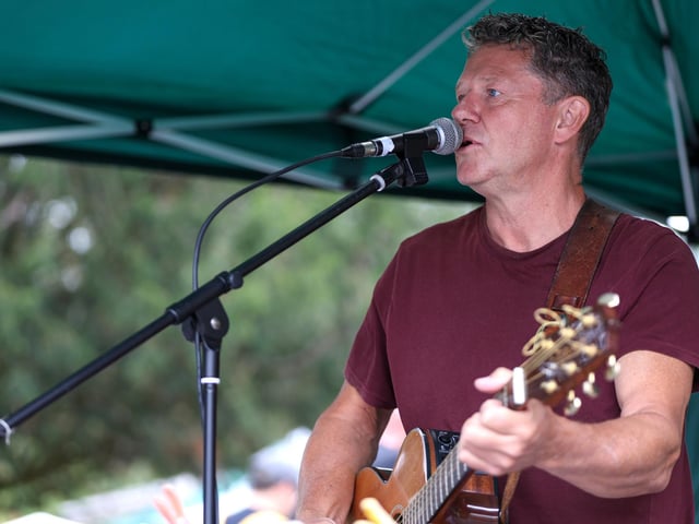 Dan Jarman performed a wonderful acoustic version of The Stranglers' 'Always the Sun'. Picture: Chris Moorhouse (160825-32)
