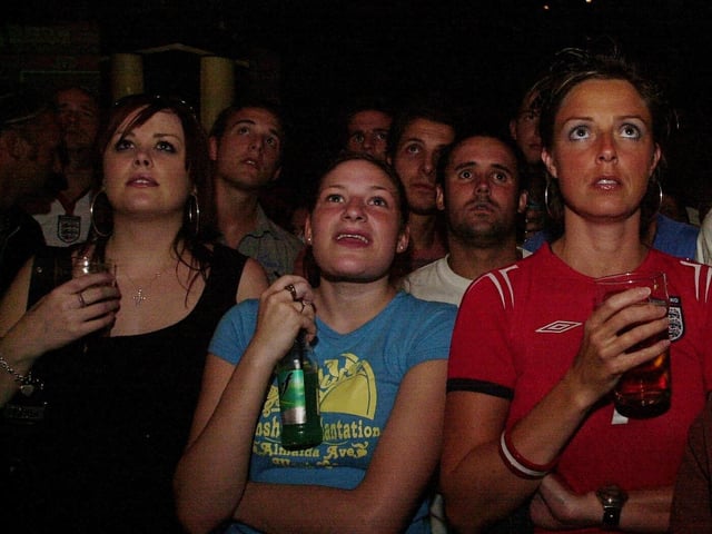 England football fans at Walkabout bar in Guildhall Walk - was this you?
