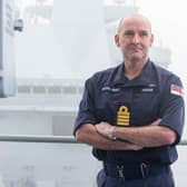Pictured:Captain Steve Higham on board of HMS Prince of Wales

Picture: Habibur Rahman