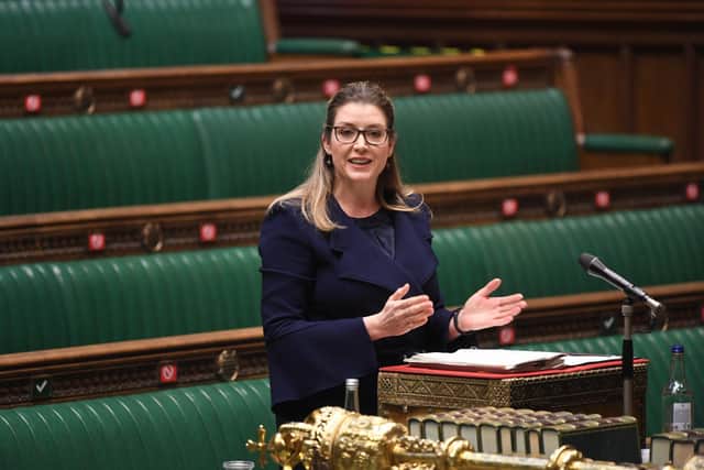 UK Parliament/Jessica Taylor Handout photo issued by UK Parliament of Cabinet Office minister Penny Mordaunt during consideration of the Ministerial and Other Maternity Allowances Bill in the House of Commons