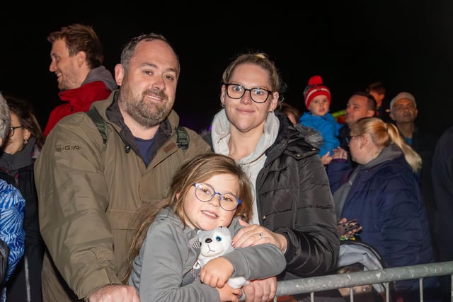 People from across the region descended onto the grounds of HMS Sultan on Thursday evening for a night of excitement, bonfire and fireworks.

Pictured - Henley Family from Stubbington

Photos by Alex Shute