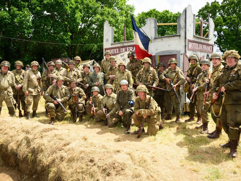 The Screaming Eagles Living History Group at The Overlord Show.Picture: Keith Woodland (260521-30)