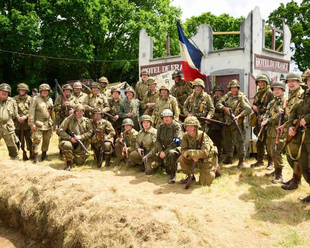 The Screaming Eagles Living History Group at The Overlord Show in 2024.Picture: Keith Woodland (260521-30)