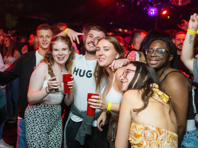 Party goers at Freshers