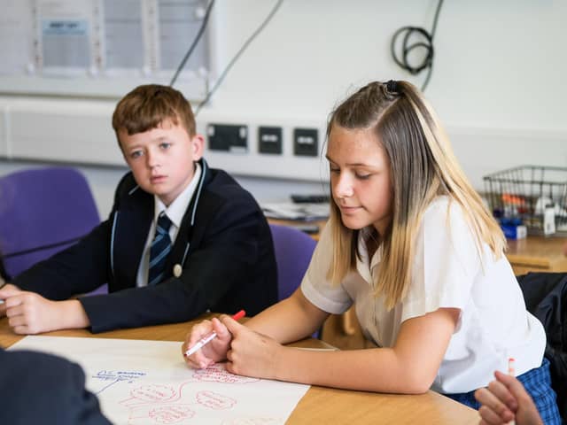 Castle View Academy pupils.