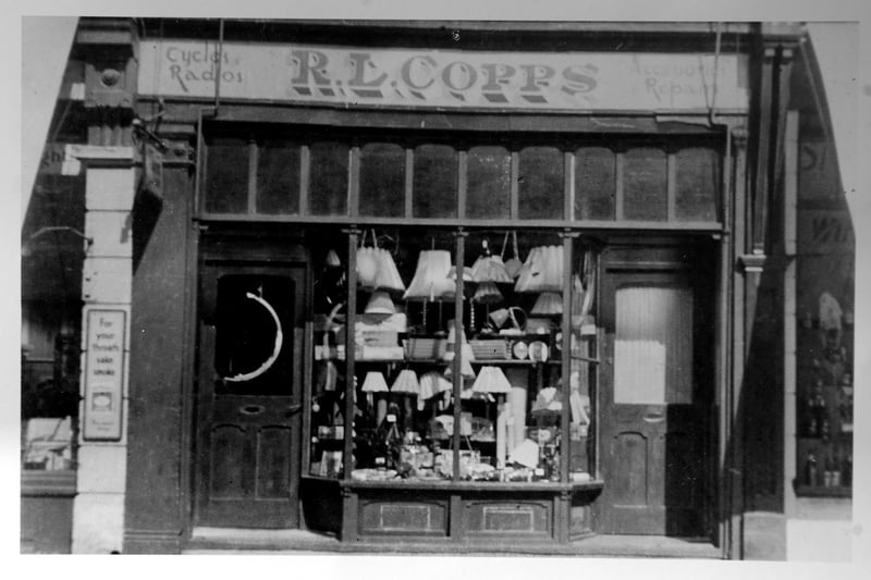 Jacqueline Fisher's family run furnishings shop in Marmion Road, Southsea in the 1950's.