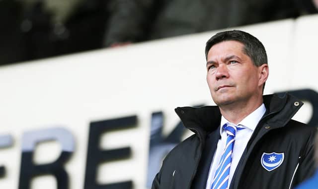 Mark Catlin insists Pompey's play-off preparation won't be impacted after two players tested positive for coronavirus. Picture: Joe Pepler