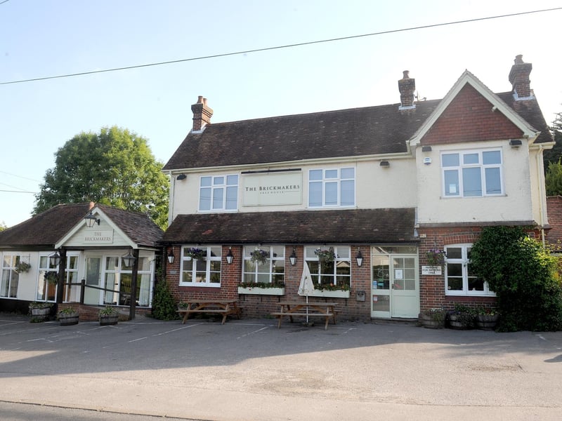 The Brickmakers in Church Road, Swanmore, has a real fire.