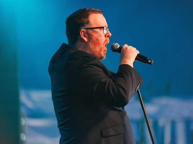 Pictured: Comedian Frankie Boyle performing at Big Top Comedy and Cabaret tentPicture:Marcin Jedrysiak