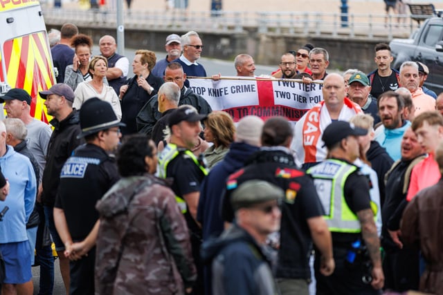 Southsea protest turned violent on Saturday