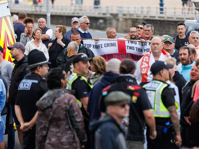 Southsea protest turned violent on Saturday