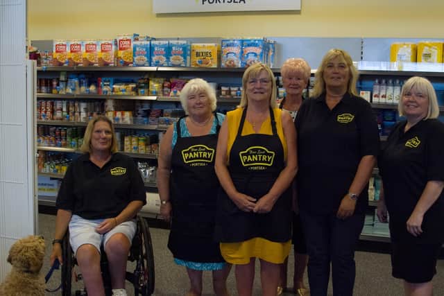 Portsea Pantry. Pictured from L to R: Gina Perryman, Tracy Perryman, Rita Scotney, June Hocking, Brenda Tregarthen and Helen Ebdon.