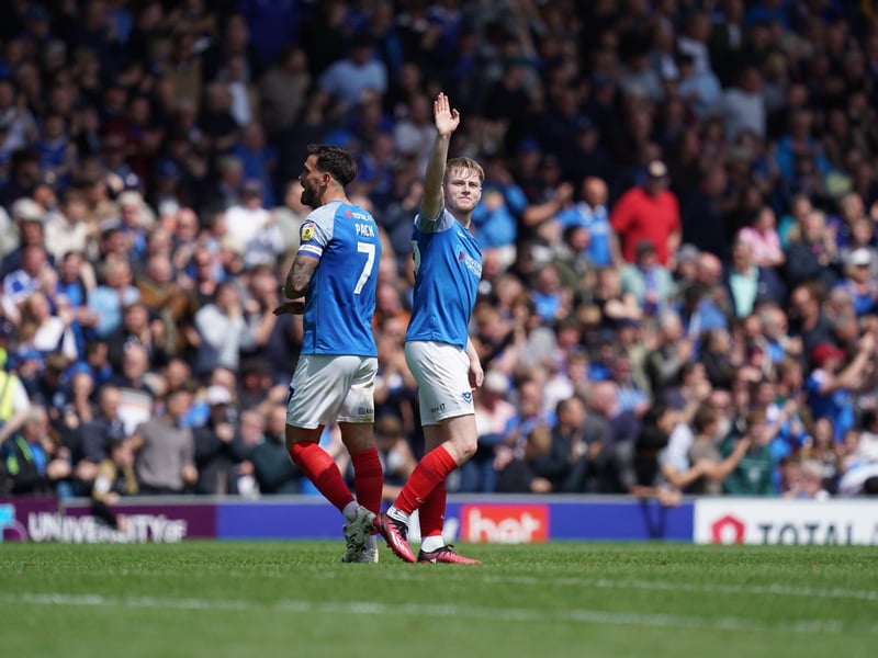 Paddy Lane thanks the Fratton Faithful following his second-half goal earned the Blues a share of the points