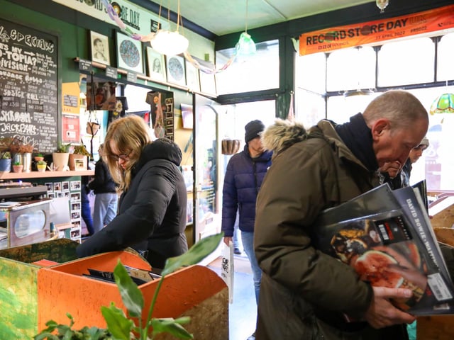 Paul Pryke. Record Store Day 2024 at Pie & Vinyl, Castle Road, SouthseaPicture: Chris Moorhouse