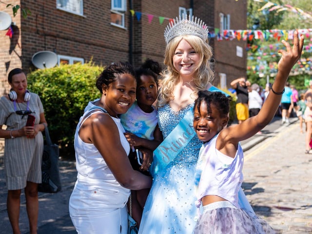 Nyanya Nkie (39) with cosplayer Tazmin Mazbridge (29) Photo by Matthew Clark