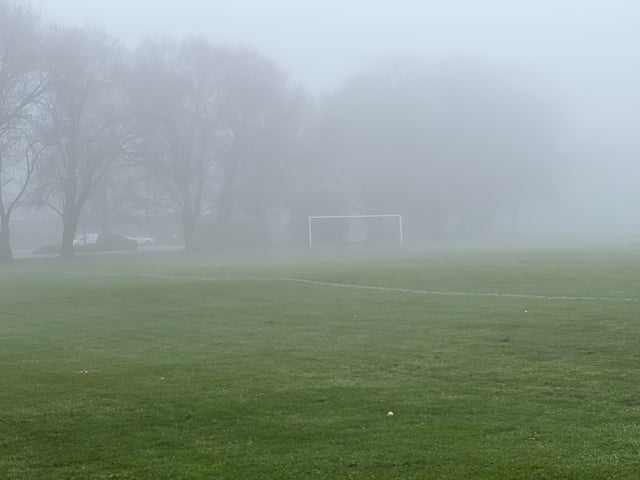 Heavy fog has blanketed Portsmouth this morning.