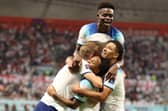 The England players celebrate Raheem Sterling's goal in today's Group B win against Iran.
Picture: Julian Finney/Getty Images