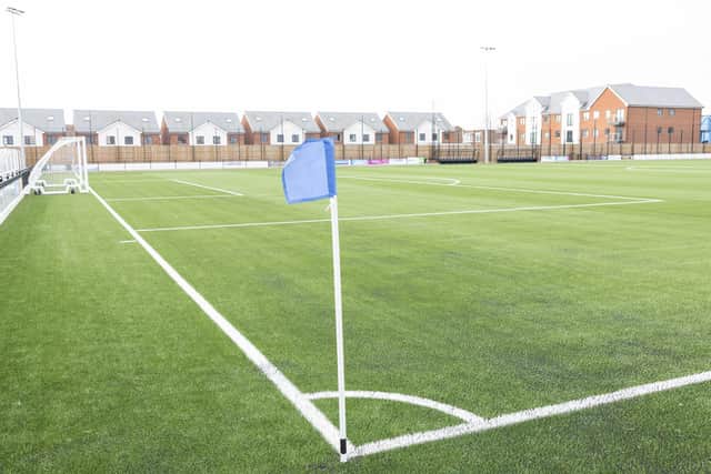 The John Jenkins Stadium at the site of Moneyfields' former Dover Road ground. Picture: Marcin Jedrysiak