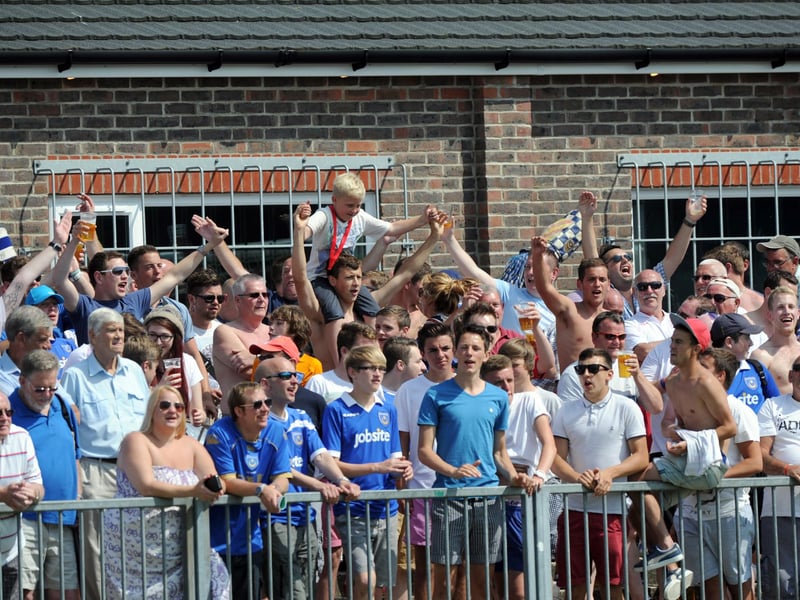 These Pompey fans saw Guy Whittingham's Blues beat Bognor 4-2 in the summer of 2013.