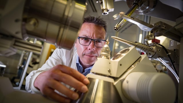 Undated handout photo issued by University of Portsmouth/Stefan Ventur of Professor John McGeehan, director of the Centre for Enzyme Innovation (CEI) at the University of Portsmouth, where scientists hope a so-called "super-enzyme" that eats plastic could be "a significant leap forward" in finding solutions to tackle the pollution crisis.