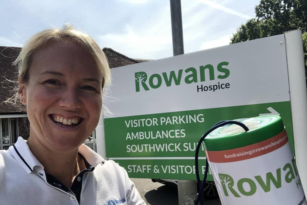 Natalie and her team at Physio-logical have raised £7,000 for the Rowans Hospice.