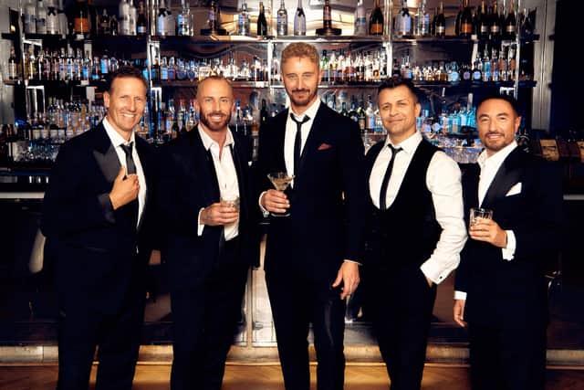 Strictly Legends: (l-r) Brendan Cole, James Jordan, Ian Waite, Pasha Kovalev and Vincent Simone