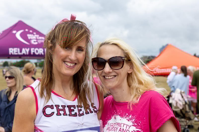 Race for Life Pretty Muddy took place on Saturday morning on Southsea Common as children and adults took on the obstacle course race.
Pictured - Friends Feleena Elkington and Sam Chivers
Photos by Alex Shute